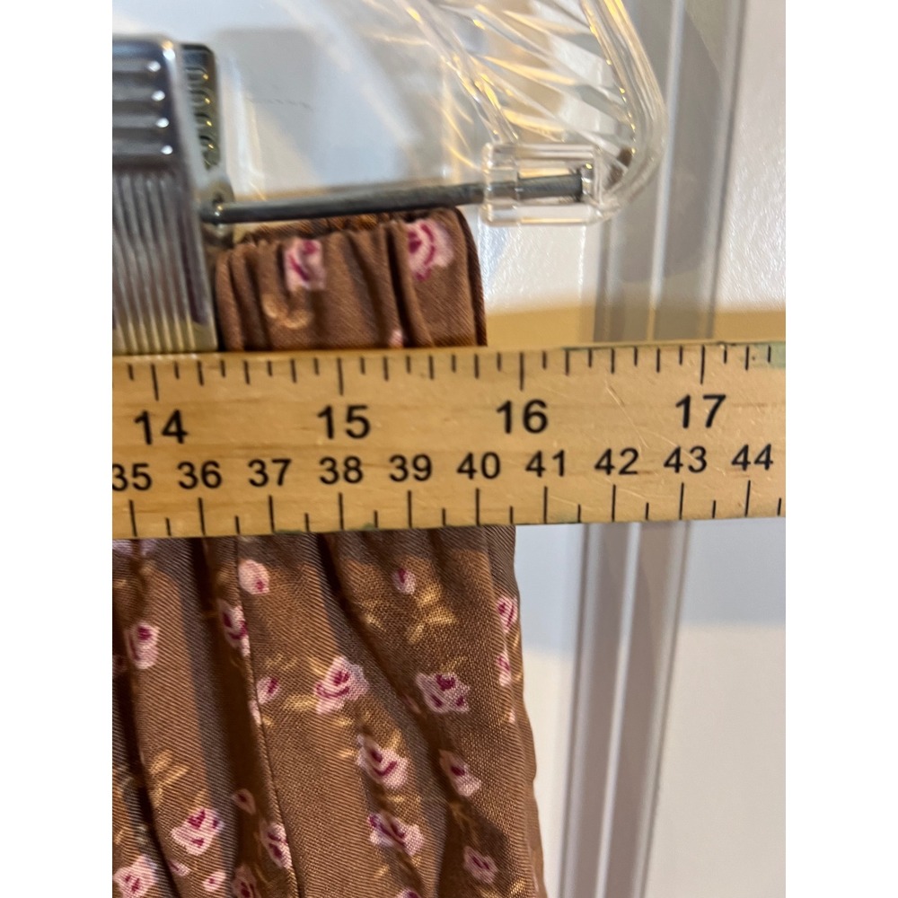 Olive & Oak Womens Maxi Skirt Tiered Floral Brown Large - Picture 4 of 6
